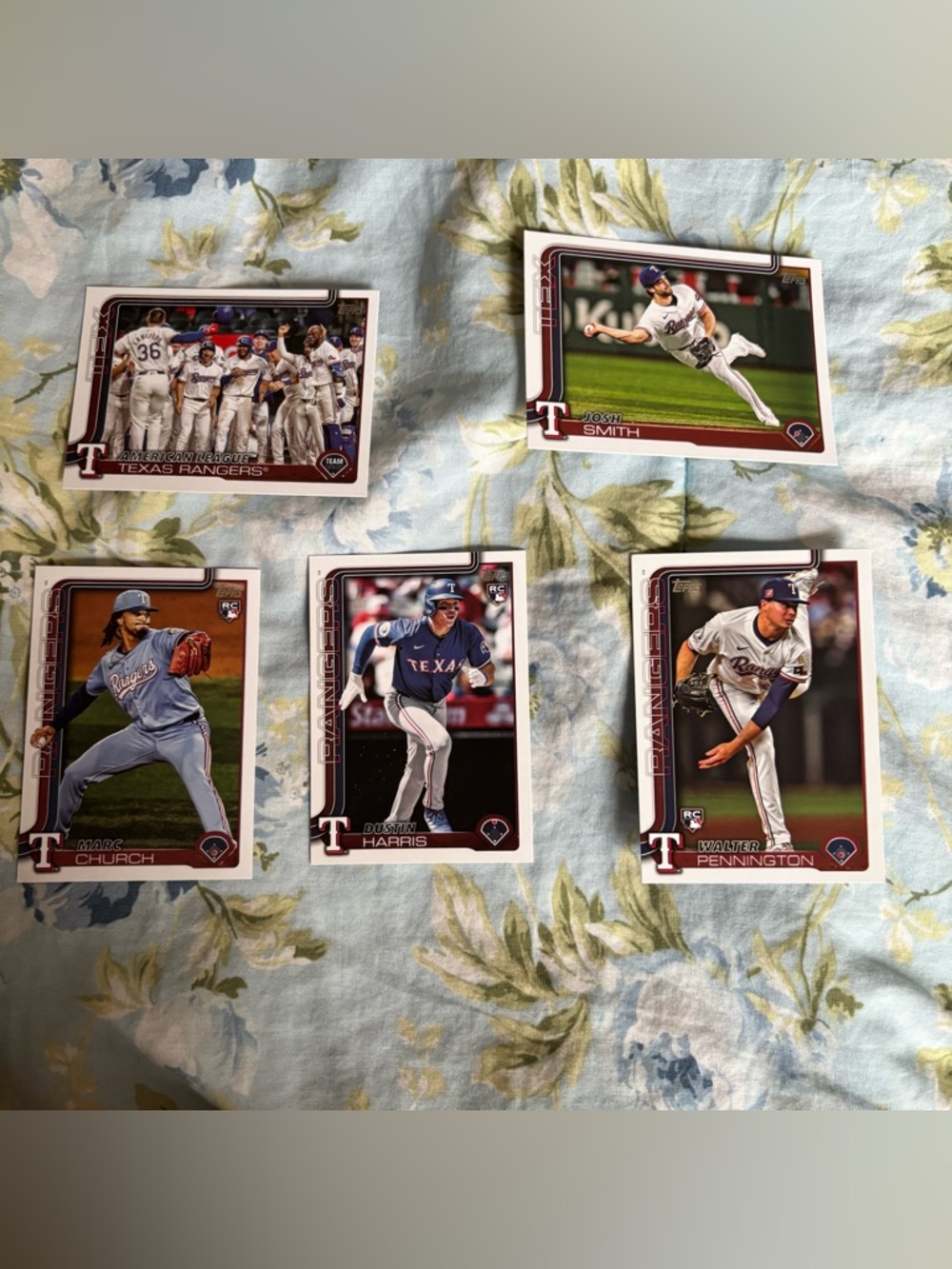 Texas rangers baseball cards topps